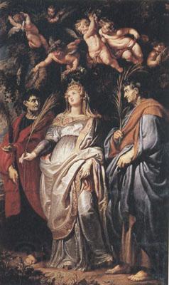 Peter Paul Rubens Saints Domitilla,Nereus and Achilleus (mk01) Spain oil painting art